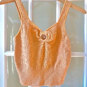 M Abercrombie and F crochet top! Never worn! On trend!